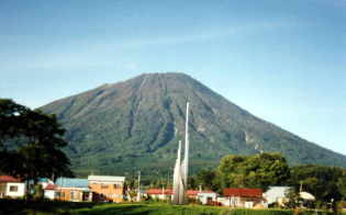 真狩村から目の前に羊蹄山の雄姿が